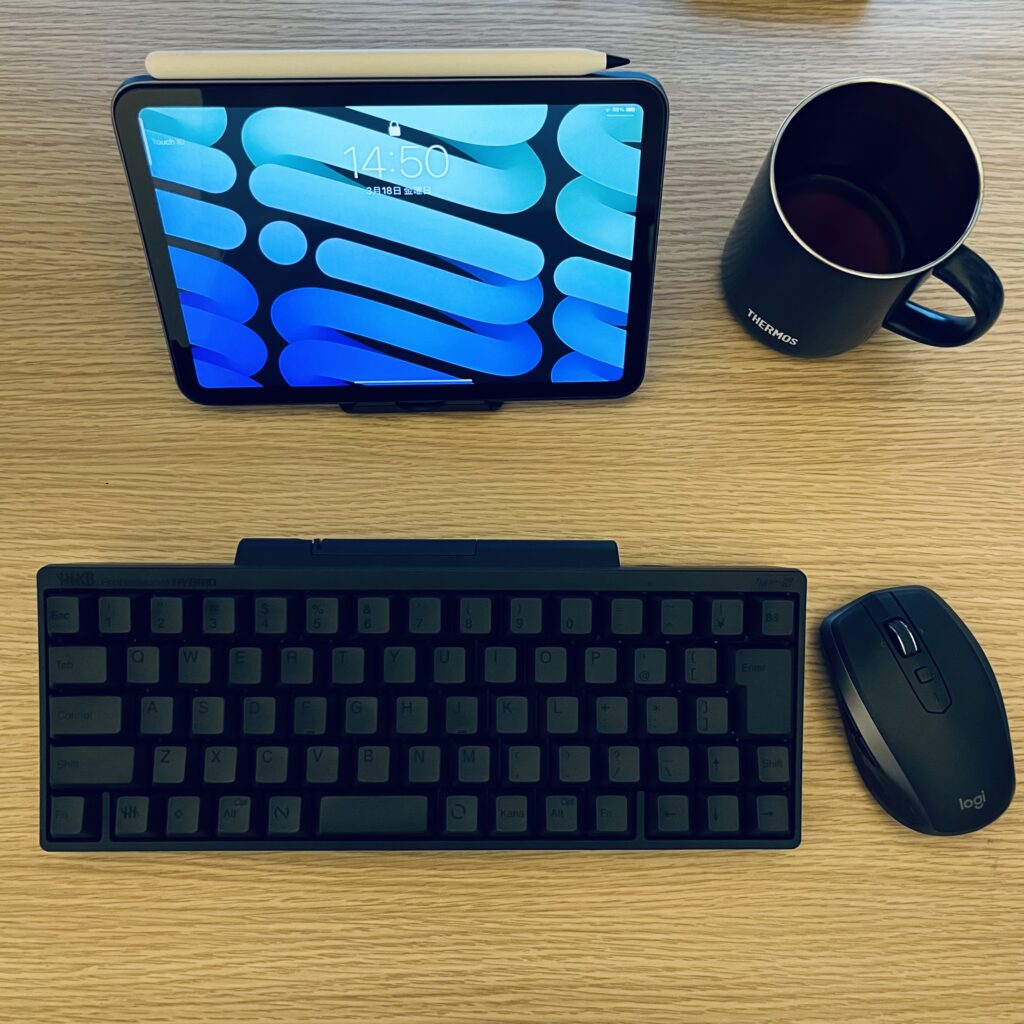 iPad mini6 + HHKB Keyboard + Logicoolマウス